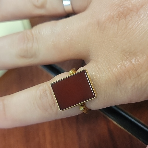 Carnelian Ring Size 7.5 - Picture 2 of 4